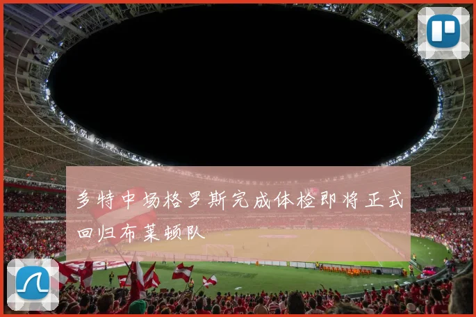 多特中场格罗斯完成体检即将正式回归布莱顿队