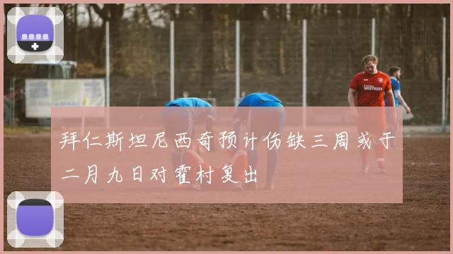 拜仁斯坦尼西奇预计伤缺三周或于二月九日对霍村复出